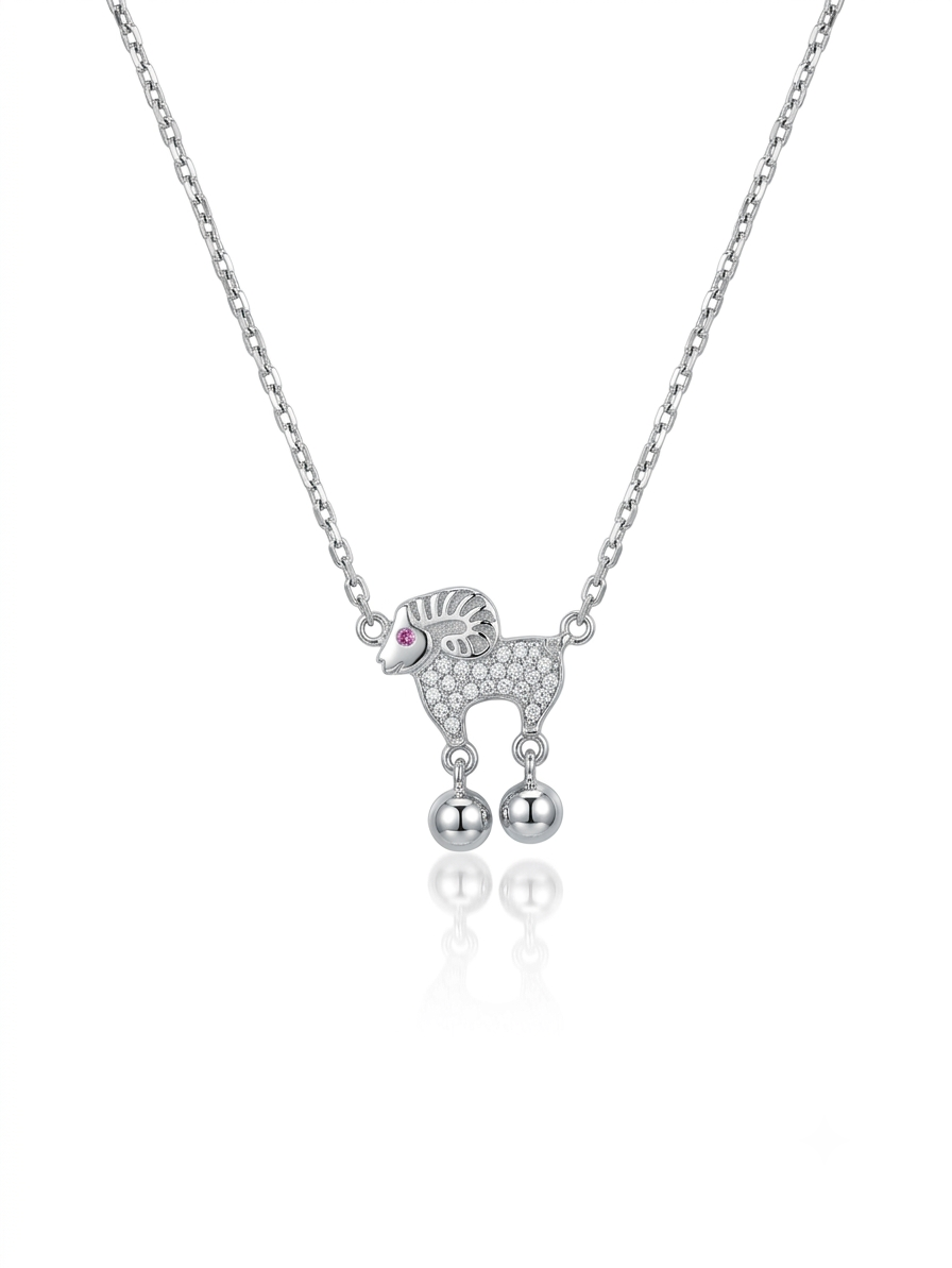 Aries Spark Necklace | 925 Sterling Silver Aries Zodiac Necklace
