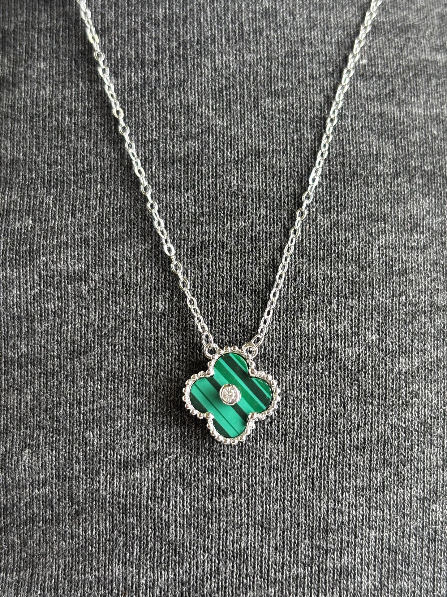 Lucky Clover Necklace | 925 Sterling Silver Pendant Necklace for Women