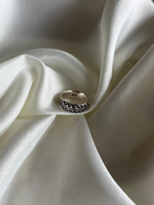 925 Oxidised Silver Unisex Ring