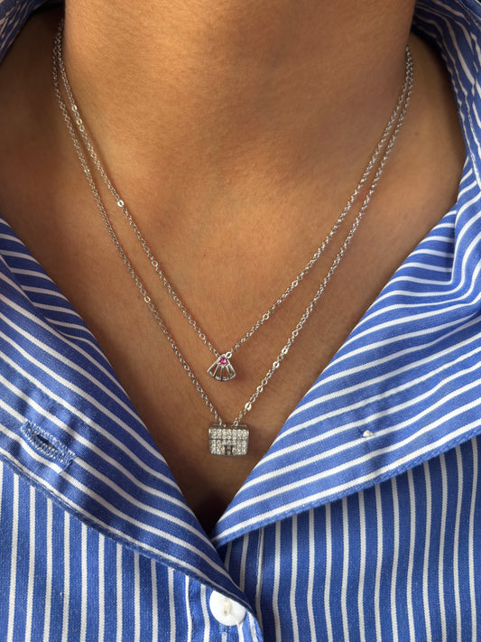 Luxe Charm Layer Necklace – Elegant Double Layer Charm Necklace