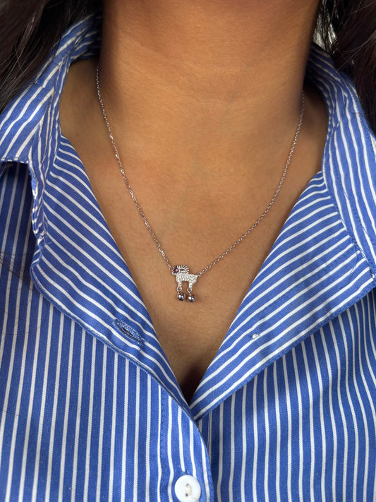 Aries Spark Necklace | 925 Sterling Silver Aries Zodiac Necklace