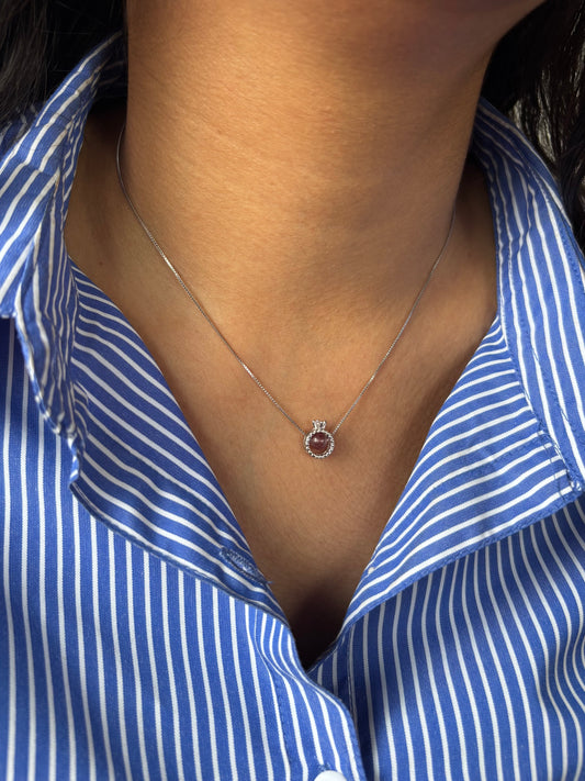 Promise Ring Necklace | 925 Sterling Silver Pendant Necklace for Women