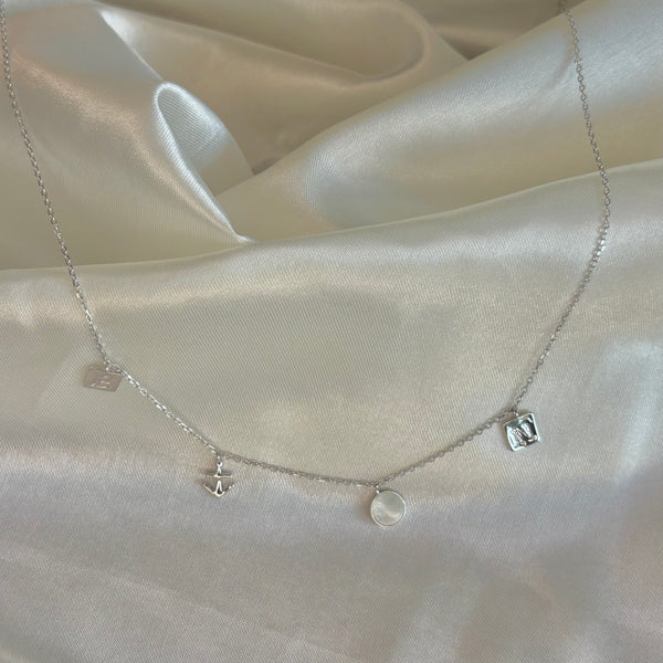 Ocean Grace Necklace | 925 Sterling Silver Charm Necklace for Women