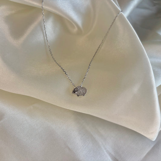 Woolly Charm Necklace | 925 Sterling Silver Sheep Necklace