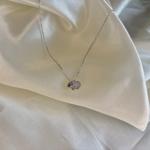Woolly Charm Necklace | 925 Sterling Silver Sheep Necklace