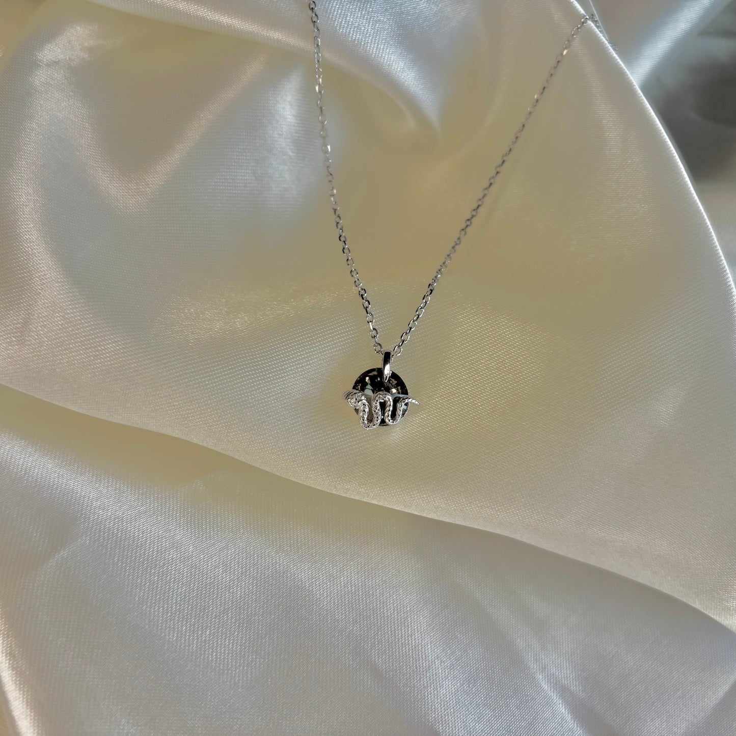 Snake Charm Necklace | 925 Sterling Silver Necklace for Women