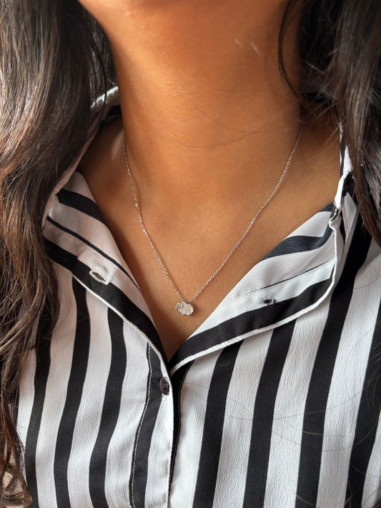 Woolly Charm Necklace | 925 Sterling Silver Sheep Necklace