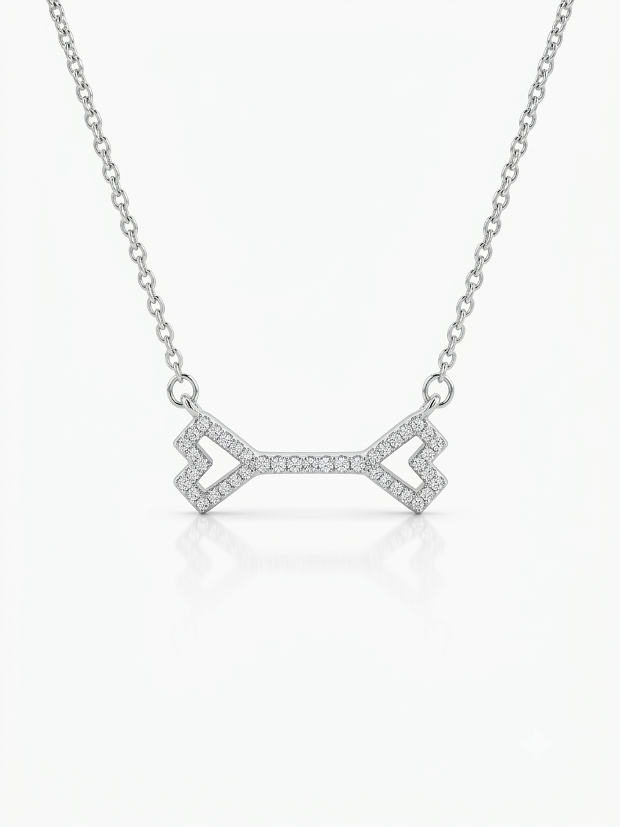 Key of Love Necklace – Elegant Silver Key Pendant Necklace