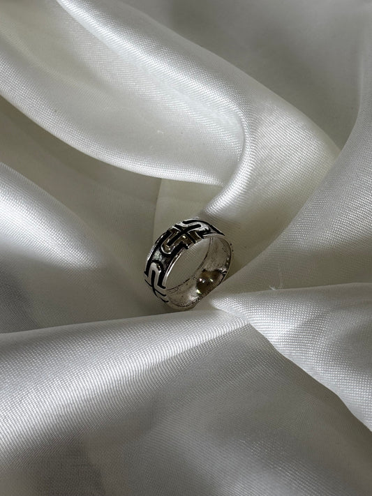 925 Oxidised Silver Unisex Ring