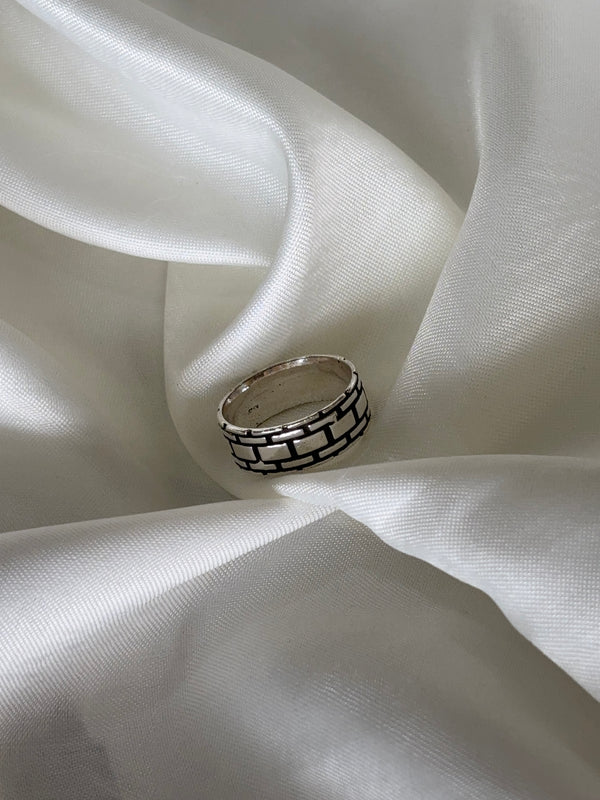 Silver Fortress Ring