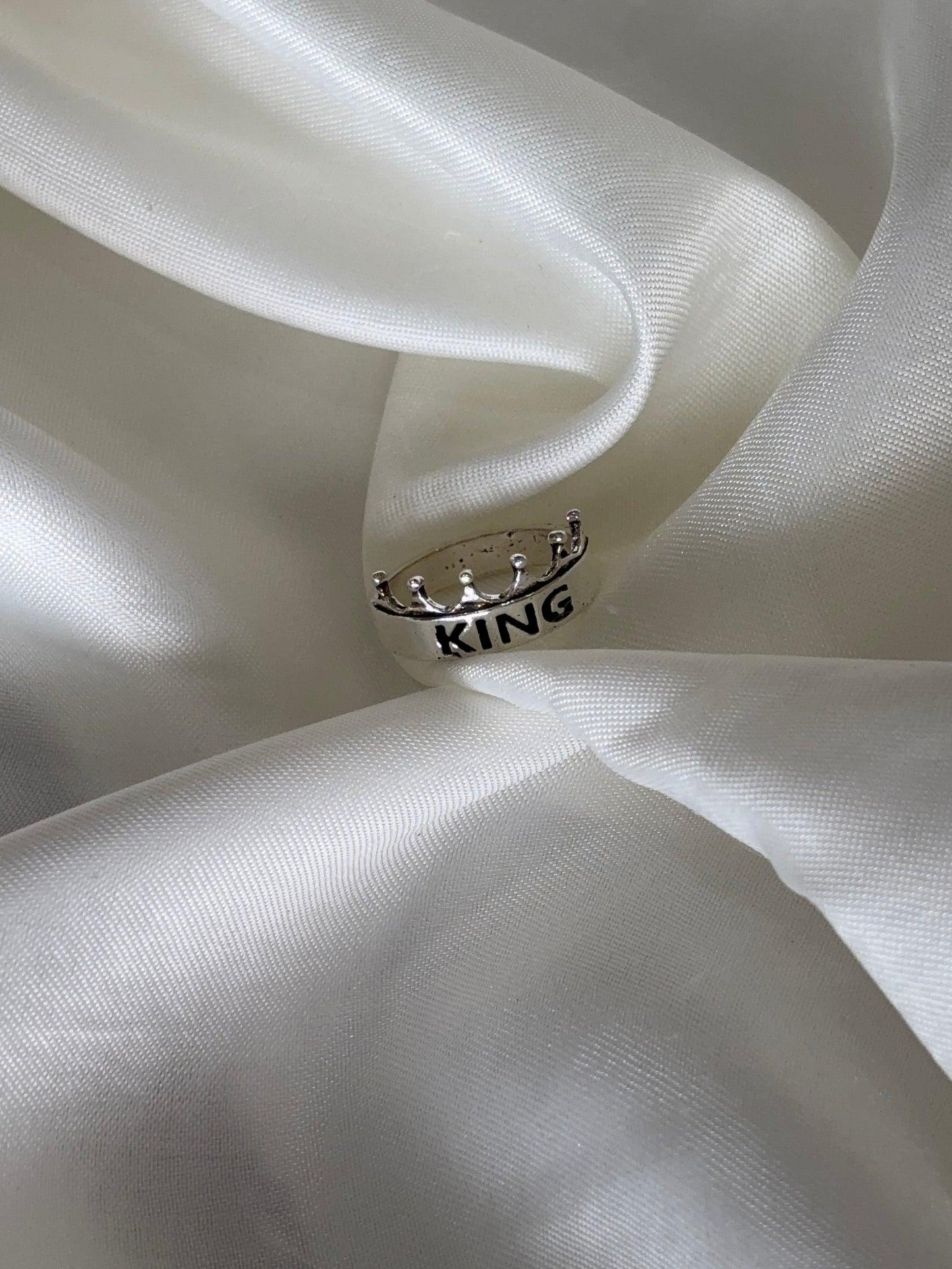 Silver King Crest Ring