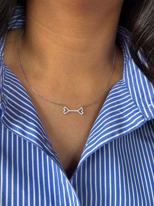 Key of Love Necklace – Elegant Silver Key Pendant Necklace