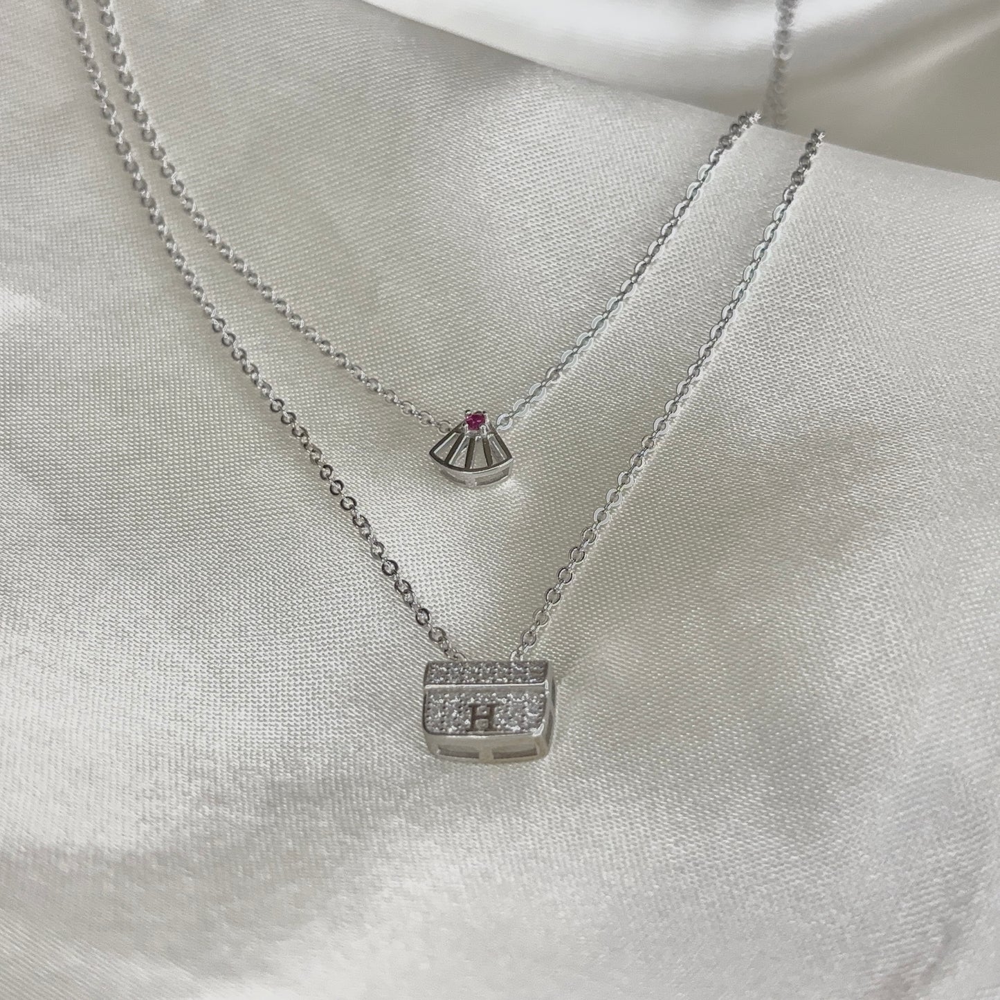 Luxe Charm Layer Necklace – Elegant Double Layer Charm Necklace