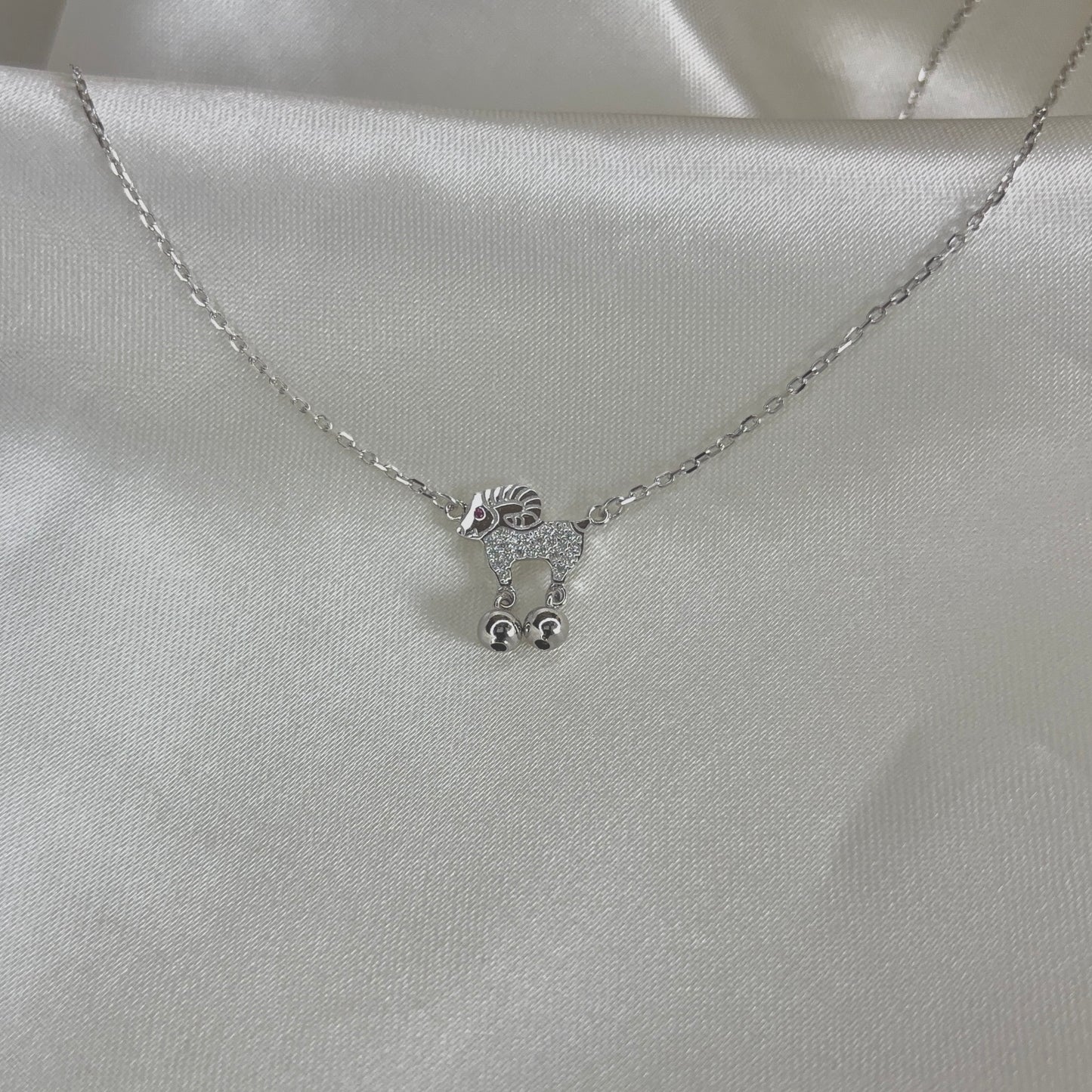 Aries Spark Necklace | 925 Sterling Silver Aries Zodiac Necklace