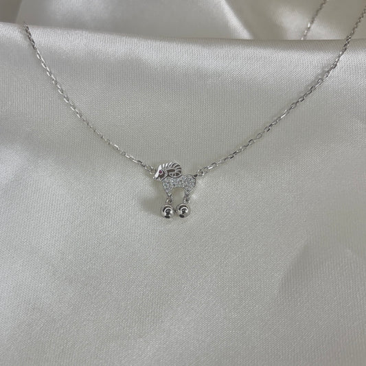 Aries Spark Necklace | 925 Sterling Silver Aries Zodiac Necklace